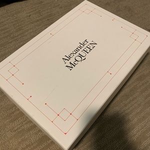 SOLD Alexander McQueen empty box 14.5x10x5.25 with tissue paper & card